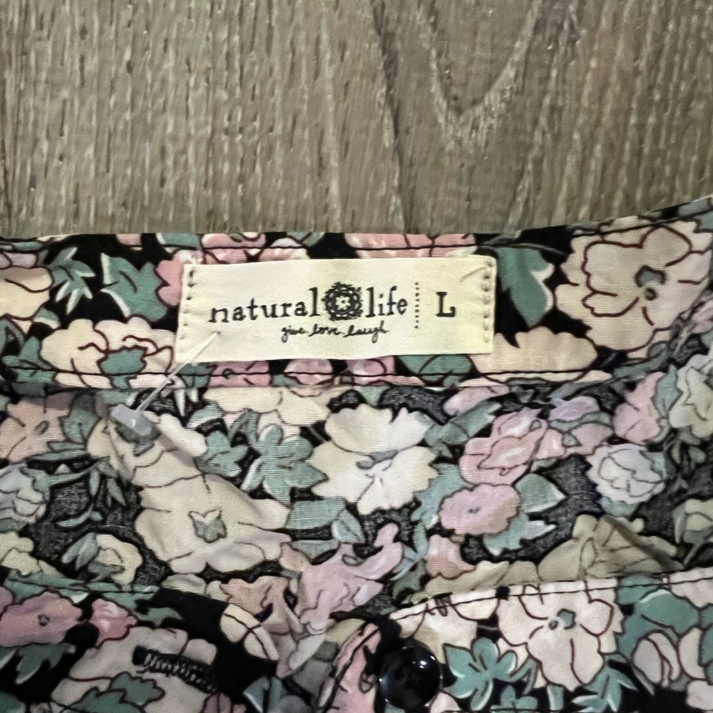 Natural Life Rebecca Midi Dress in black pink floral - Picture 3 of 6
